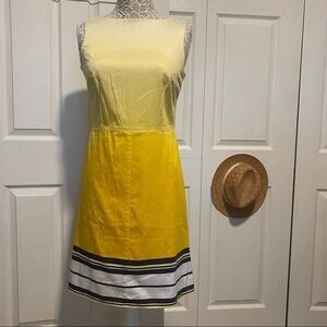 click Sleeveless yellow ombré midi dress S/M EU 38